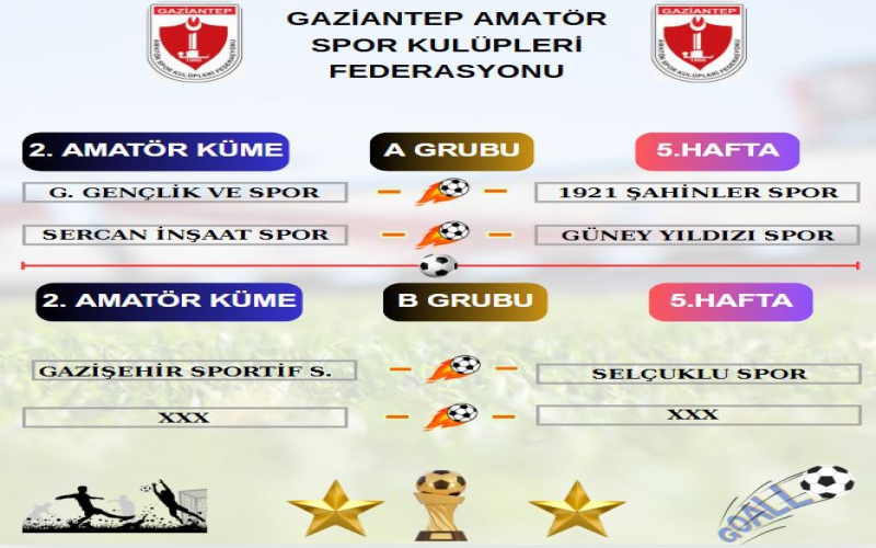 2. AMATÖR KÜME MAÇ PROGRAMI AÇIKLANDI.